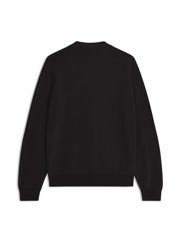 Maison Kitsune Fox Head Merino Regular Cardigan Nera-2