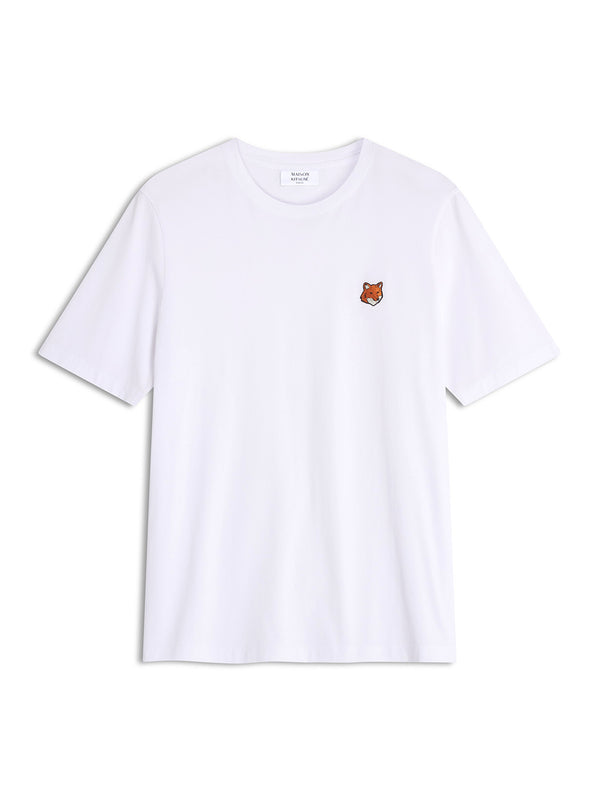 Maison Kitsune Fox Head Regular Tee-Shirt Bianca