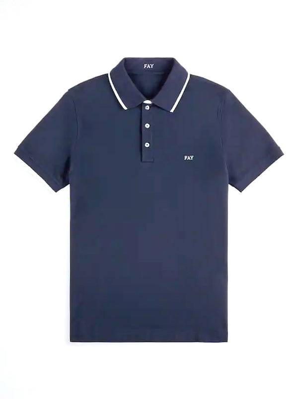 POLO SLIM FIT PIQUET STRETCH-FAY-NPMB252140STDW U806