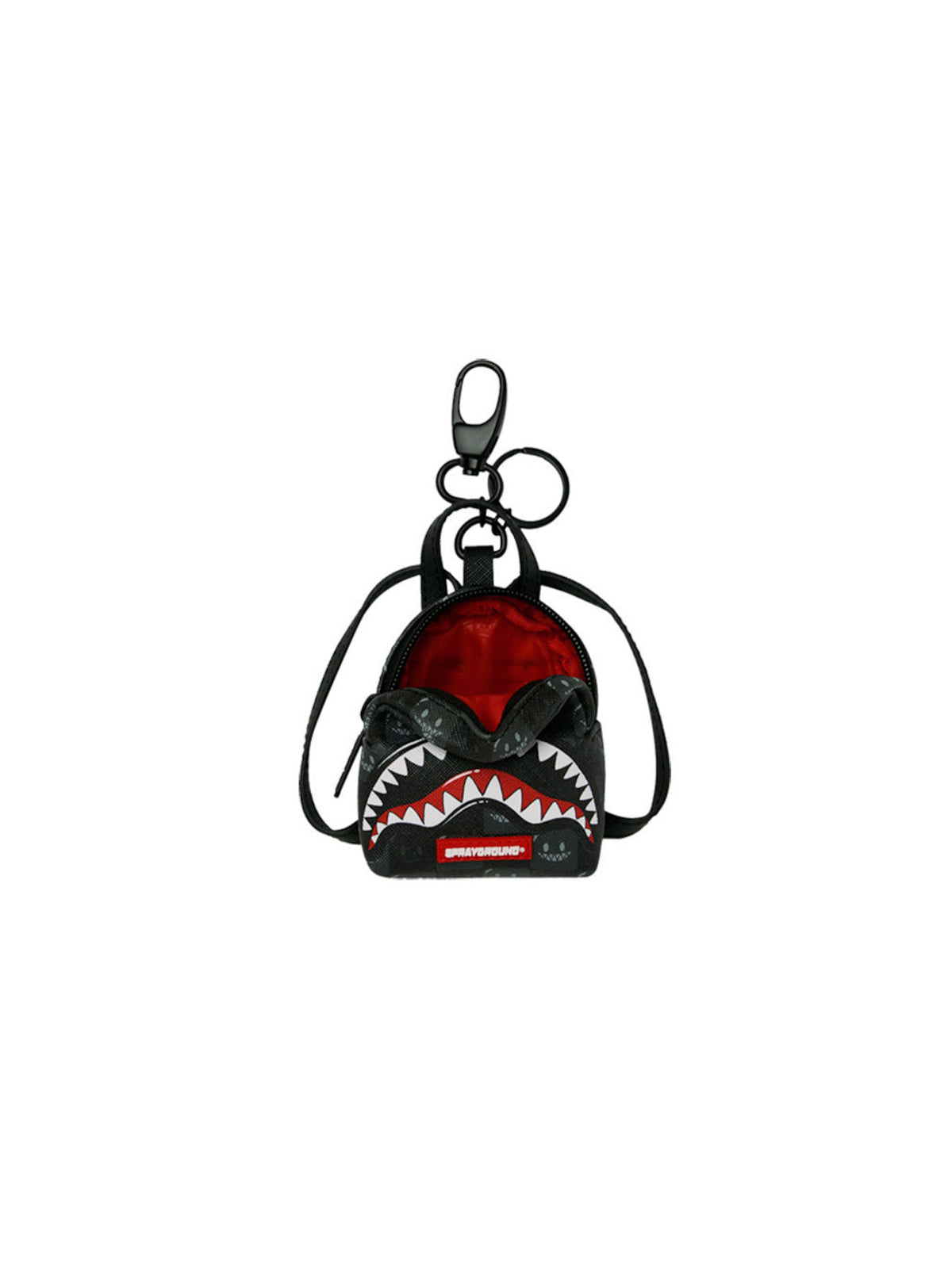 Sprayground Portachiavi Sharks In Paris Wtf Bubbly Nero-4
