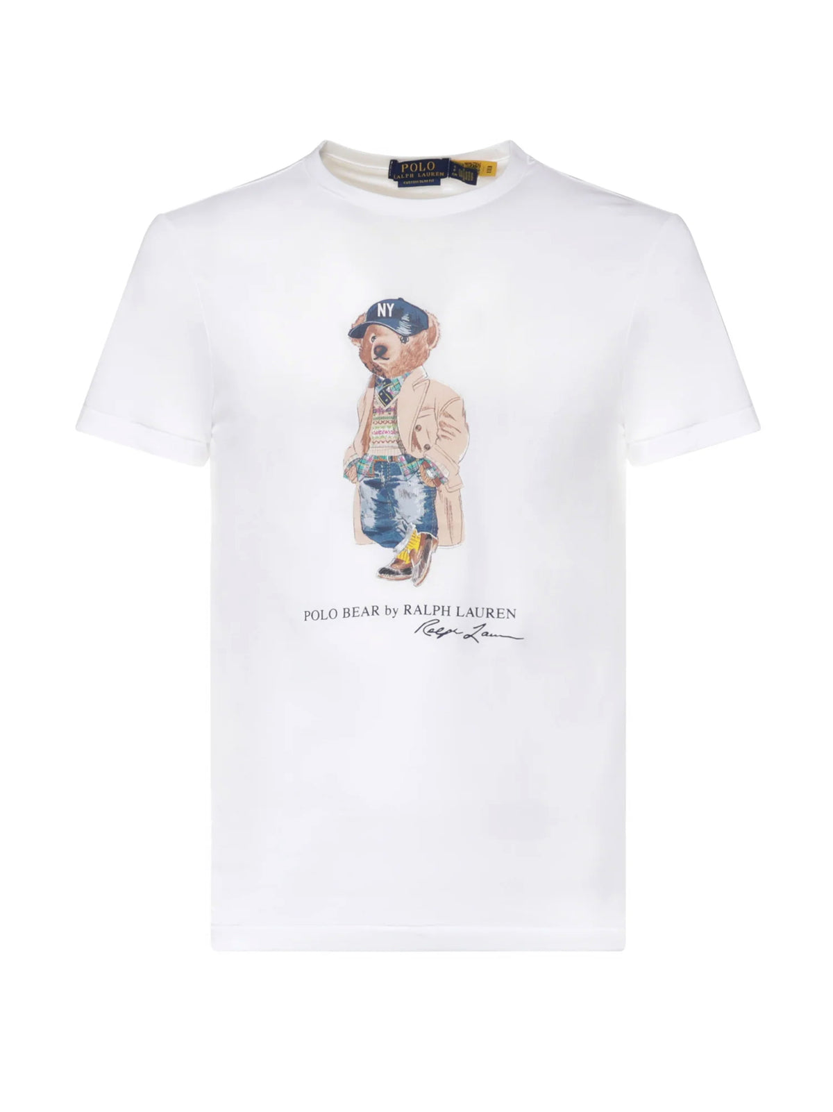 Polo Ralph Lauren T-Shirt Orsetto Polo Bear Slim Fit Bianca-1