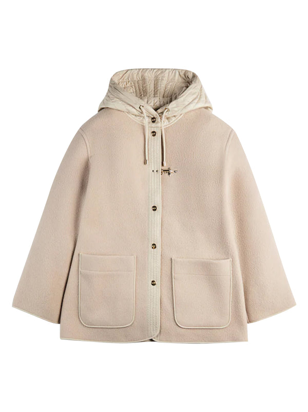Fay Caban Lana E Cashemere Gancio Beige