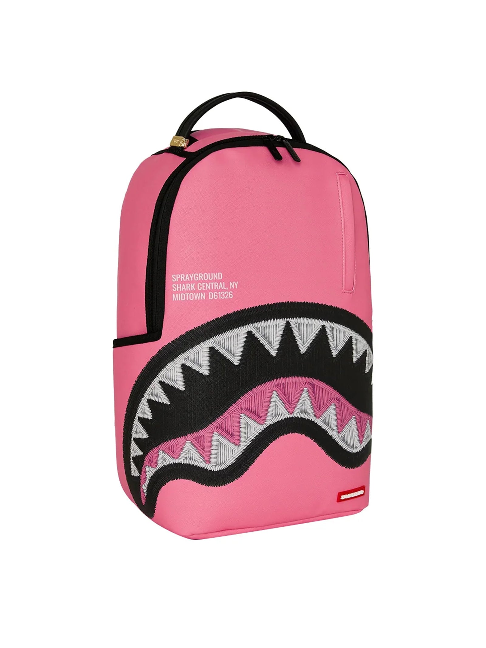 Sprayground Zaino Shark Central Pink Embroidered Shark Backpack-2
