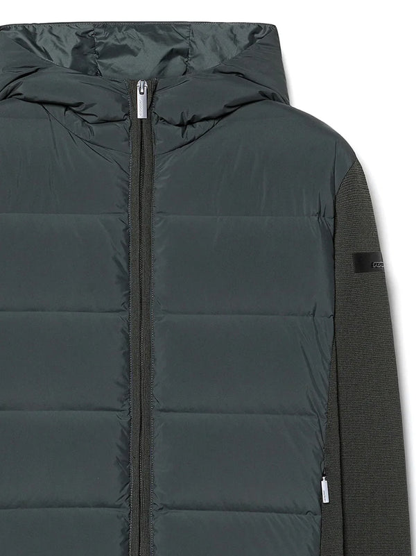 Rrd New Amos Cotton Hybrid Duck Hood Zip Soft Knit Forest Green-2