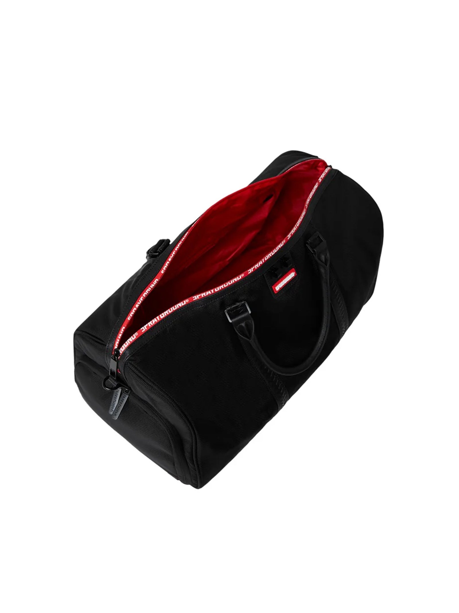 Borsone Sprayground Printed Zipper Shark Duffle Nero-3