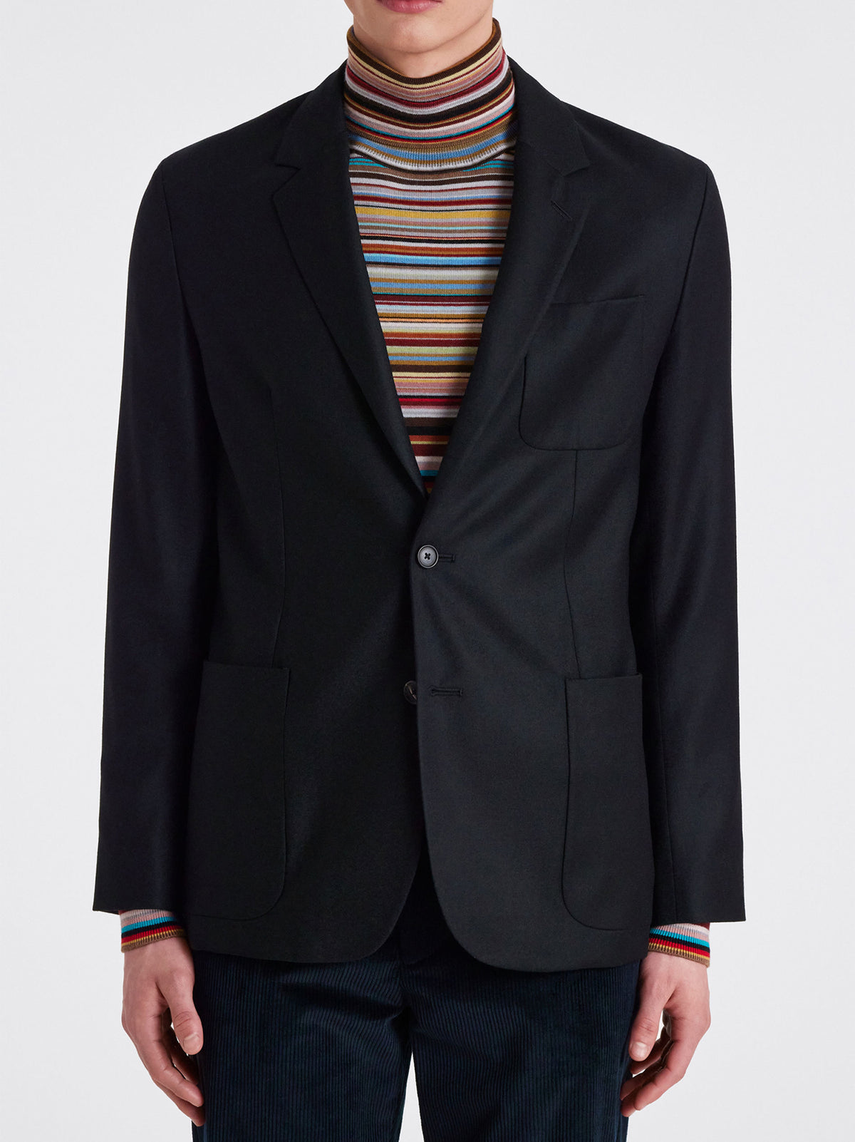 Blazer Sfoderato Con Tasche-2