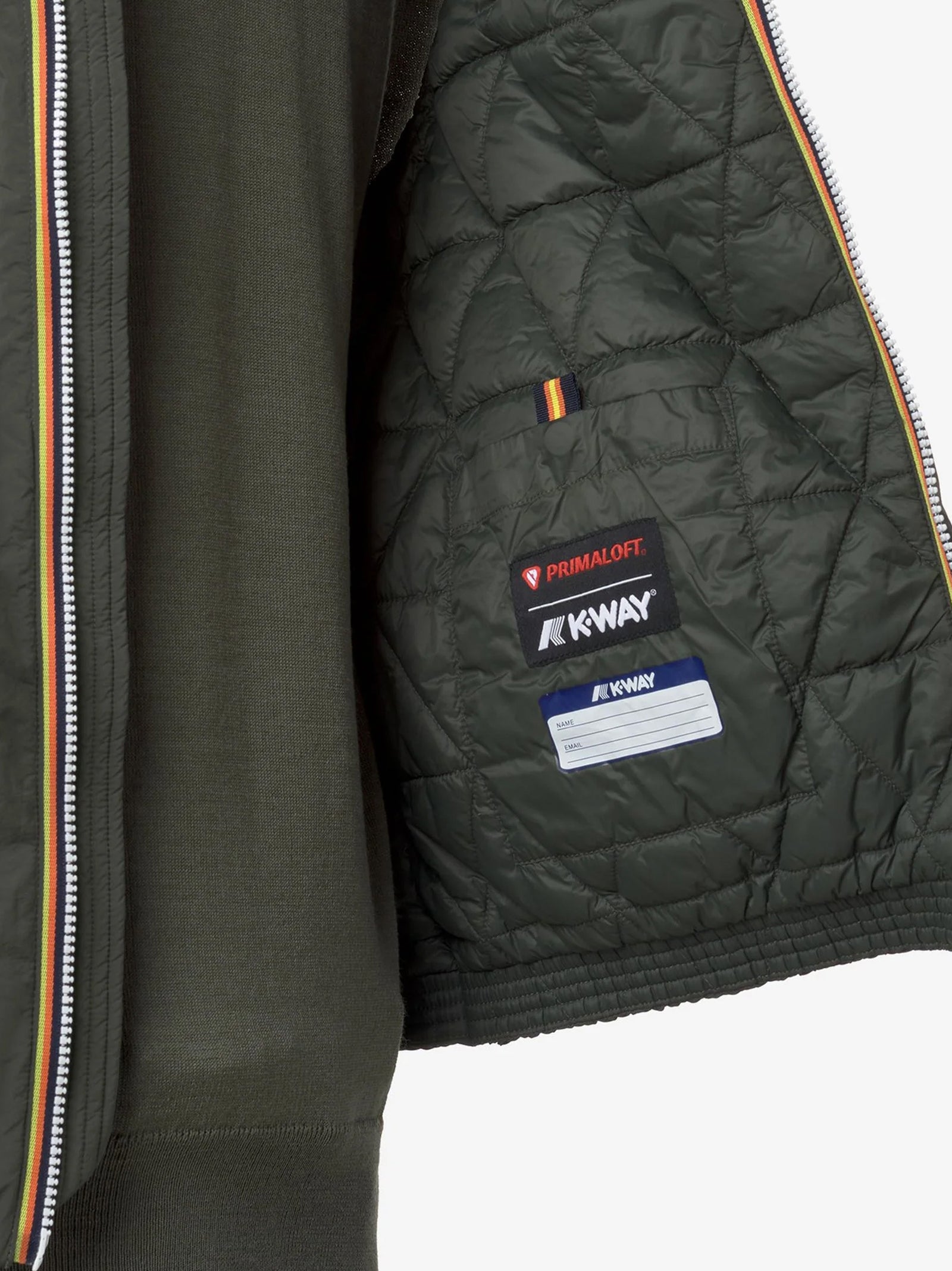 K-Way Valen Plain Warm Green Blackish-4