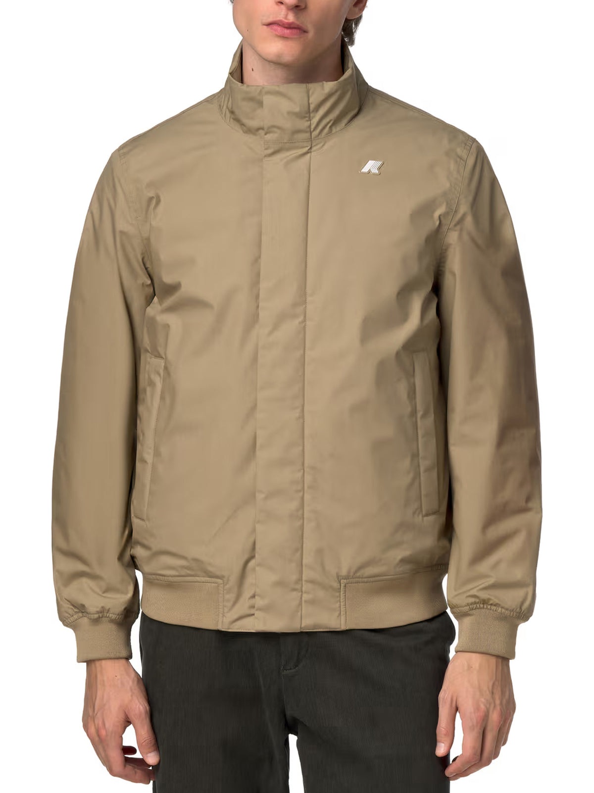 K-Way Giacca Arsene Warm Micro Canvas Beige Khaki-2