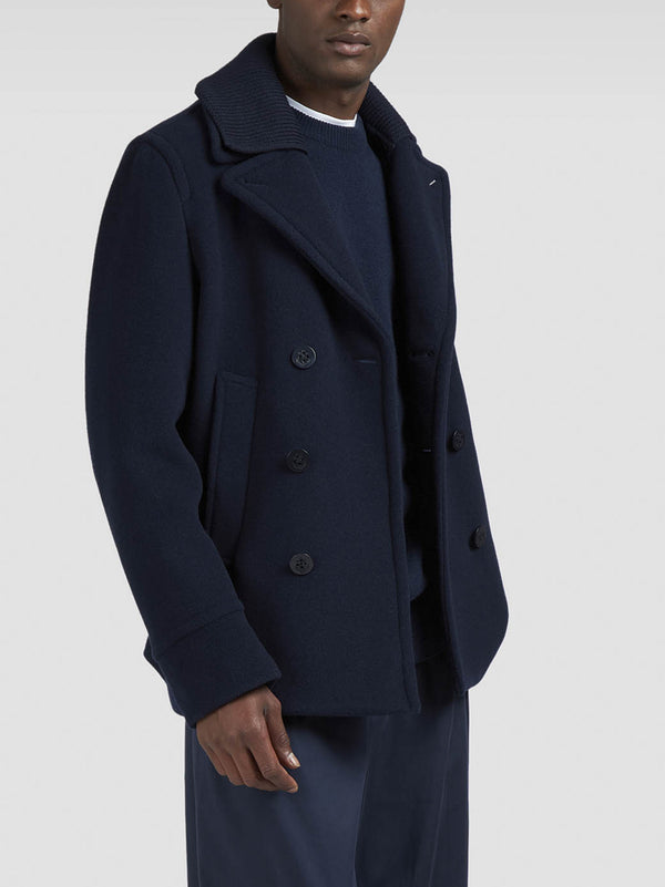 Paul & Shark True Peacoat In Lana E Cashmere-2