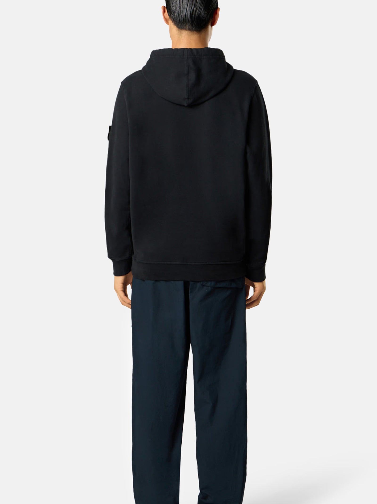 Stone Island Felpa Vestibilità Regular Con Cappuccio E Tasca A Marsupio-4