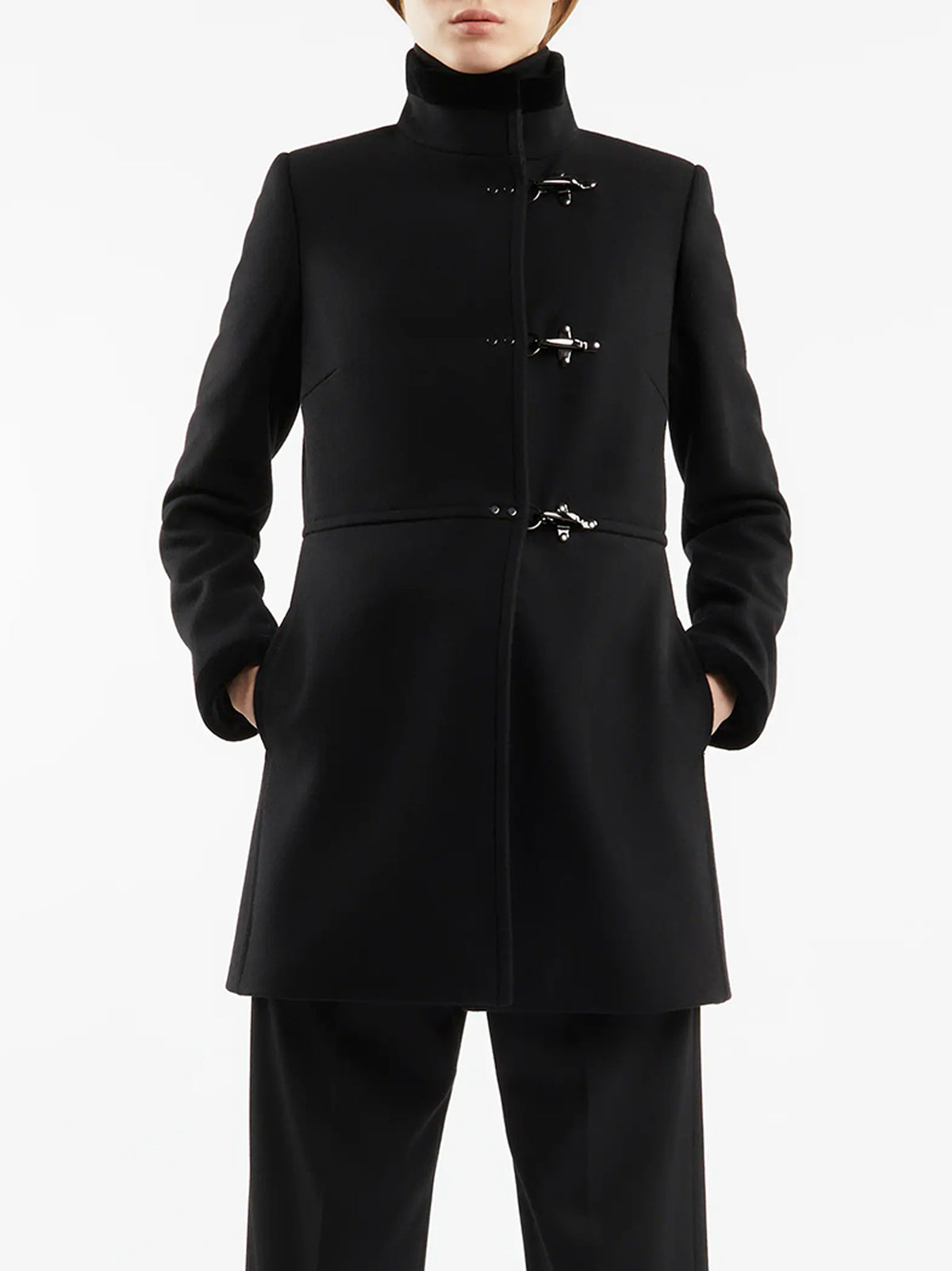 Fay Cappotto Virginia 3 Ganci nero-2
