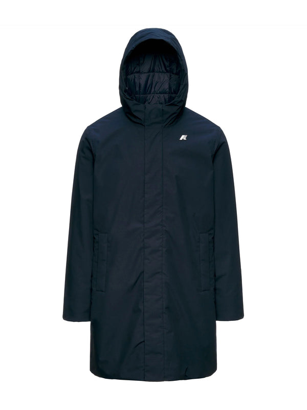 K-WAY GIACCA THOMAS WARM MICRO CANVAS BLUE-K-WAY-K4157FW K89