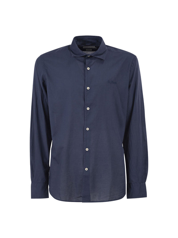 Saint Barth Camicia Cotone - uomo blue navy