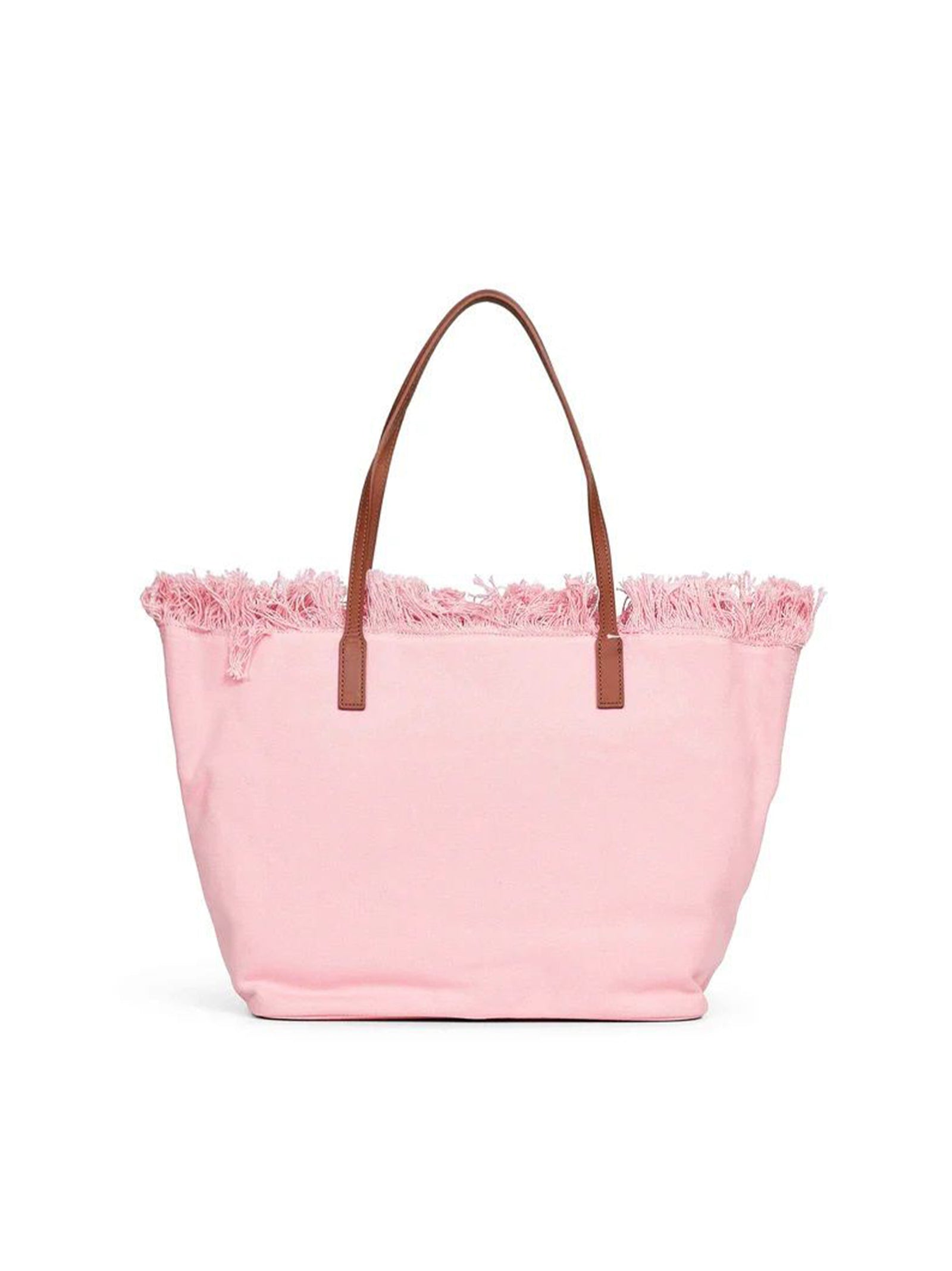Saint Barth City Bag Mid Frange Rosa-2