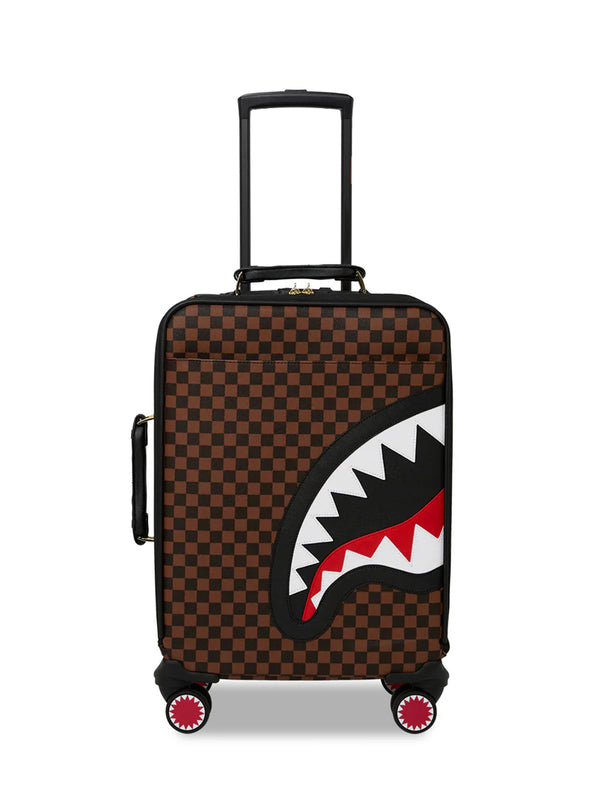 Trolley Sprayground Sawtooth Sharks In Paris Carry-On Luggage Marrone