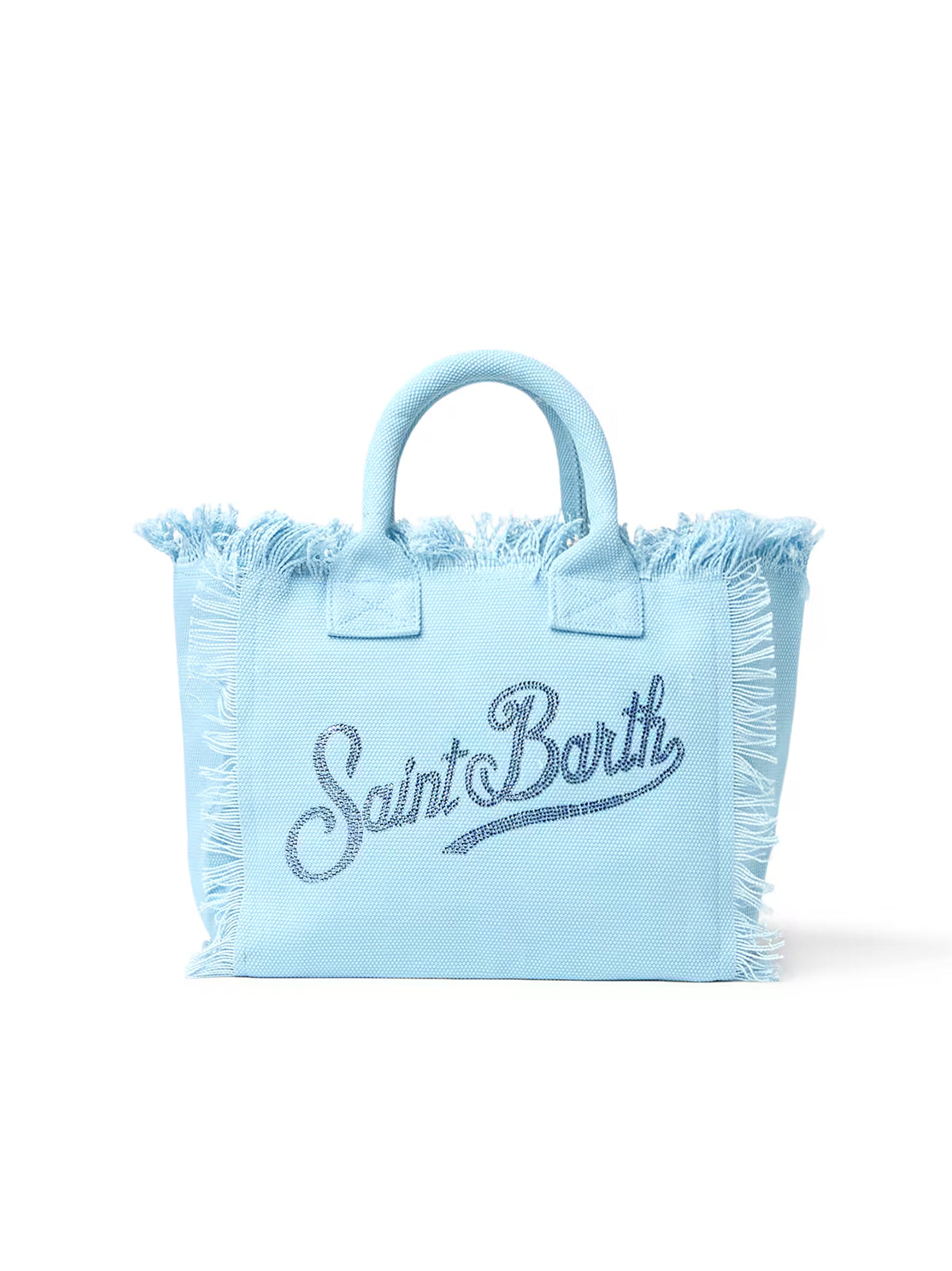 Saint Barth Borsa Colette Frange Strass Celeste-1