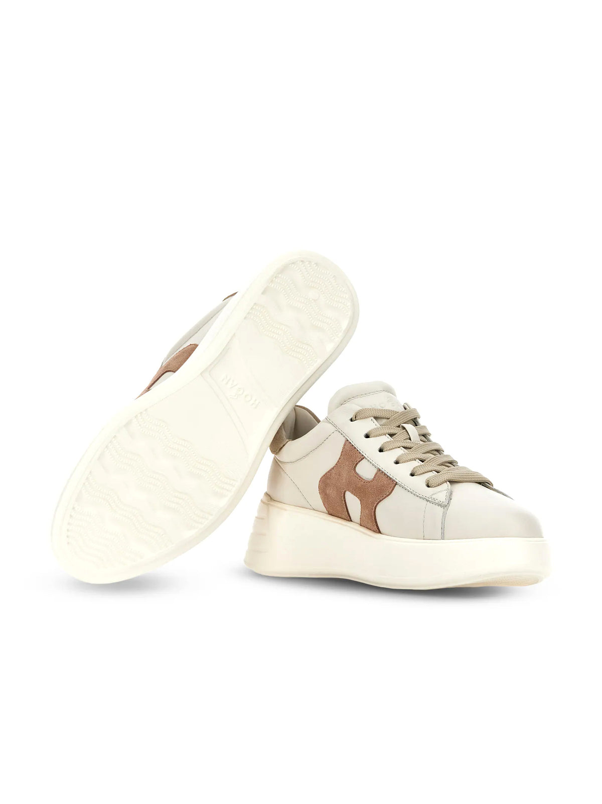 Hogan Sneakers Rebel avorio beige-4