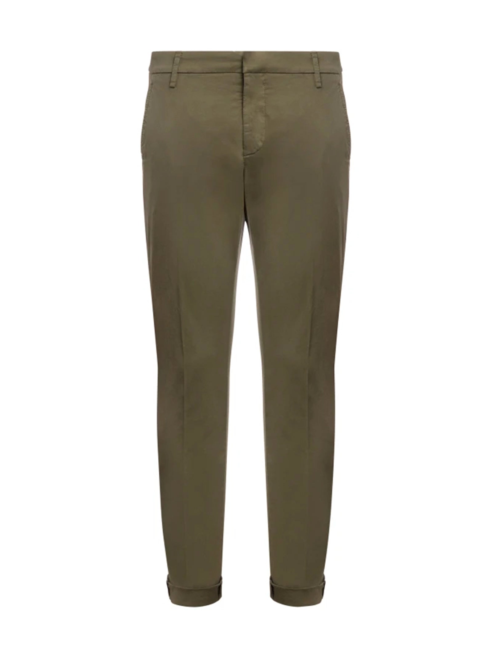 Dondup Pantaloni Gaubert Slim In Gabardina Leggera Divisa-1