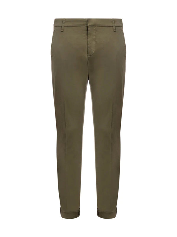 Dondup Pantaloni Gaubert Slim In Gabardina Leggera Divisa