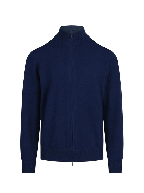 Saint Barth Caedigan Con Zip Blu Navy