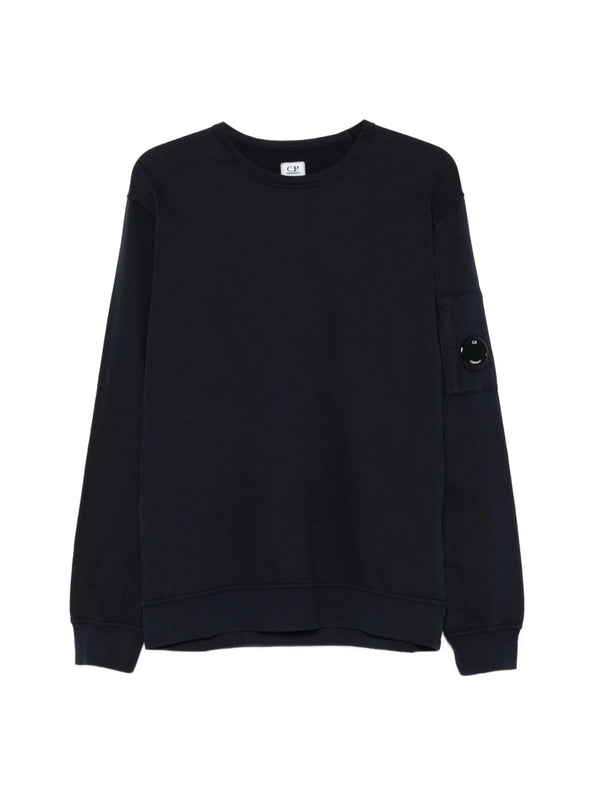 Felpa Sweatshirts Crew Neck di CP COMPANY - uomo total eclipse