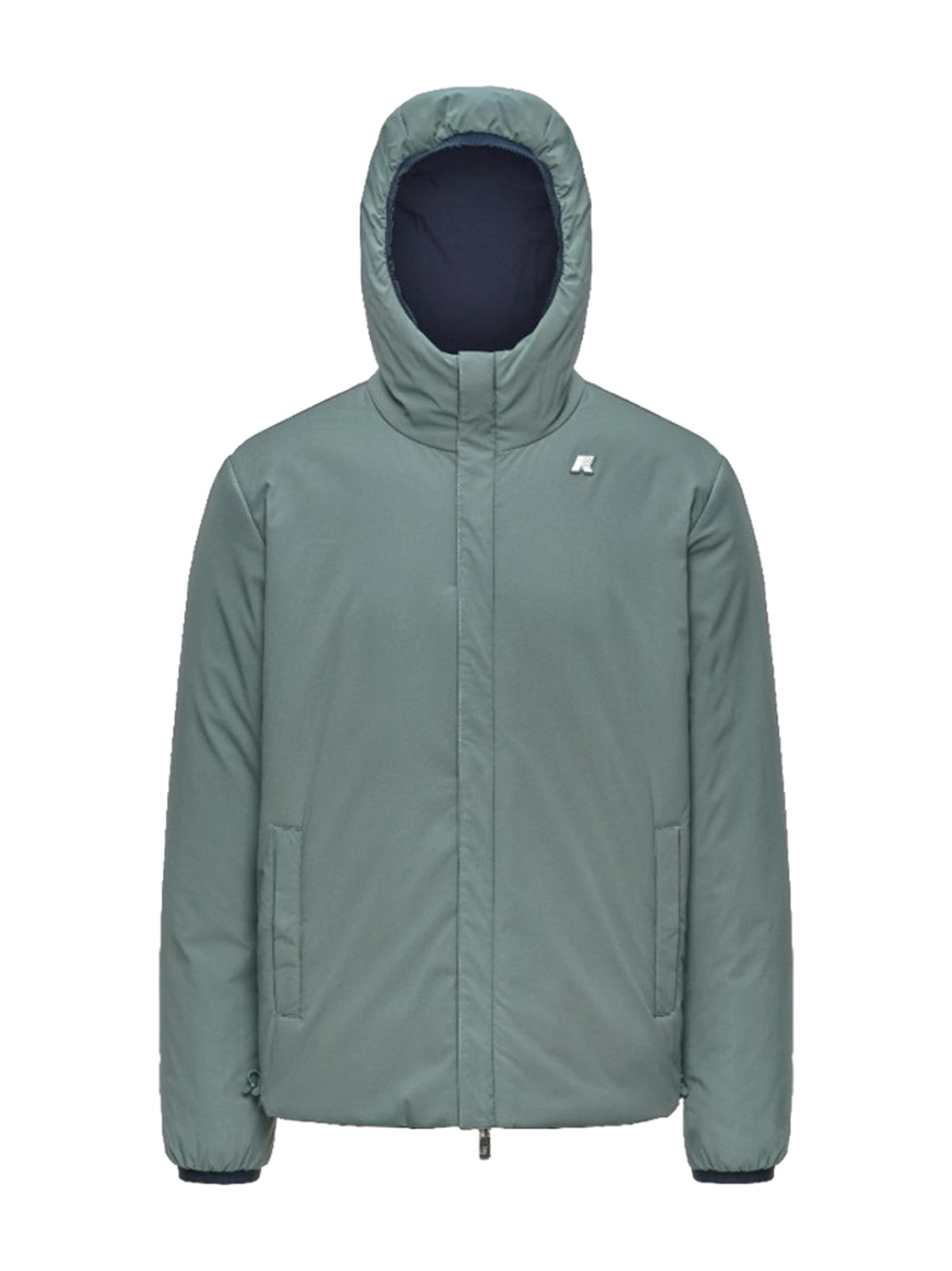 K-Way Giacca reversibile Jack St Warm Blue Depth/Green Balsam-2