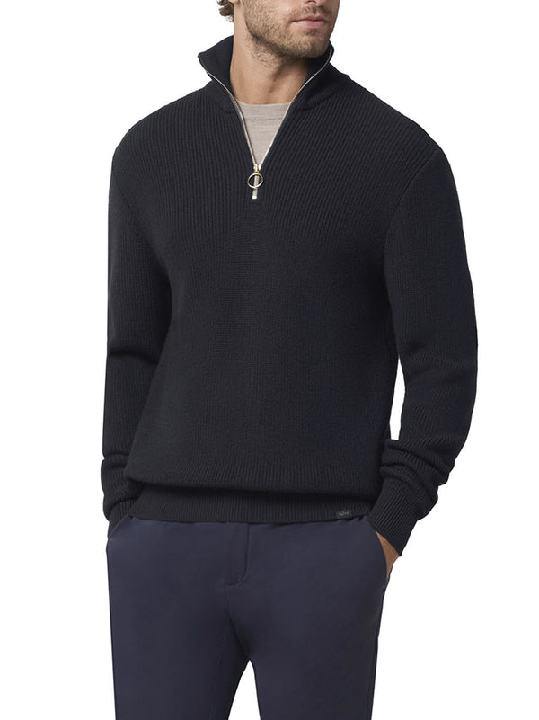 Paul&Shark Maglia Mezza Zip Lana Blu-2