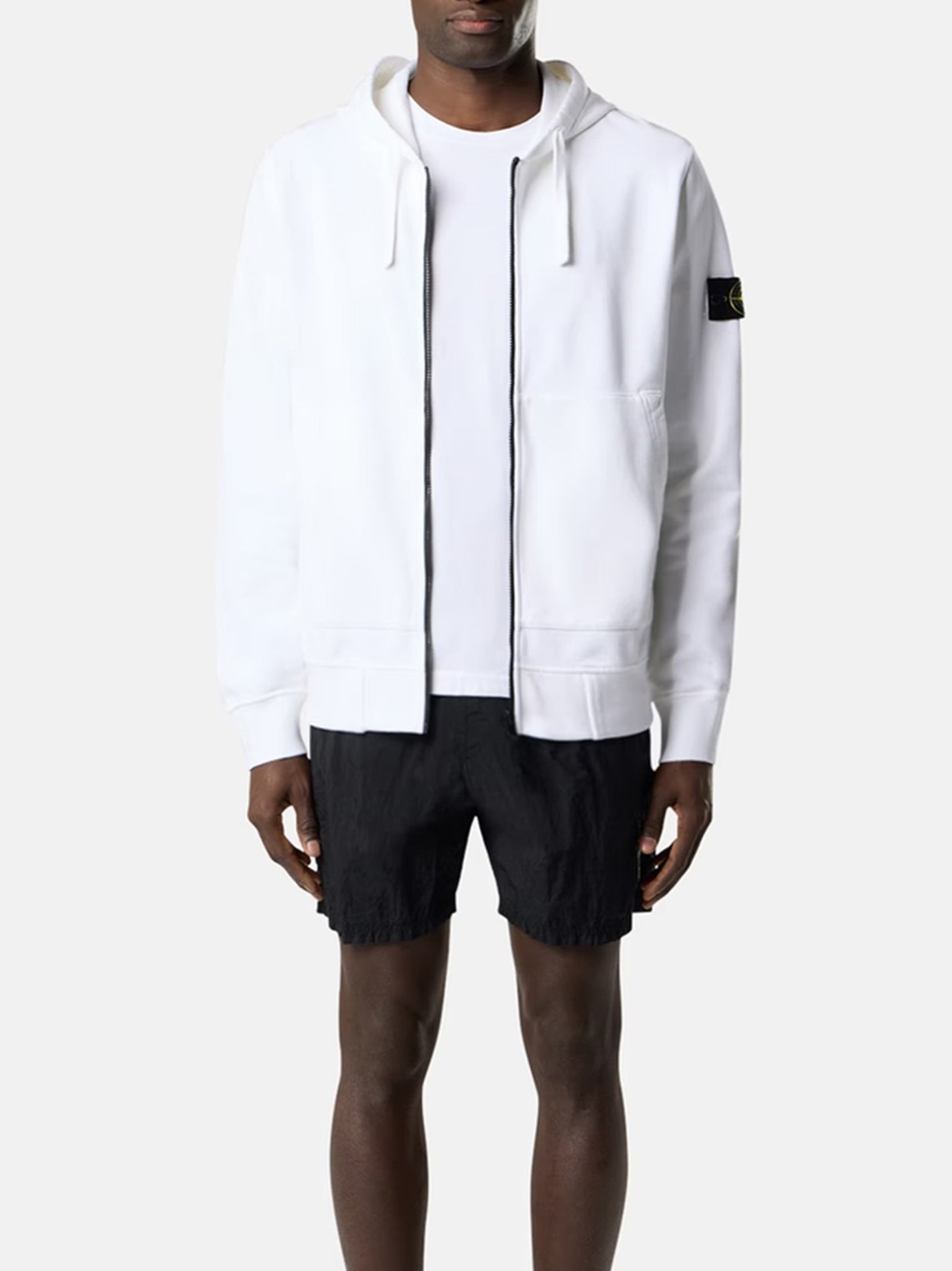 Felpa Vestibilità Regular Con Cappuccio, Zip E Tasch-3