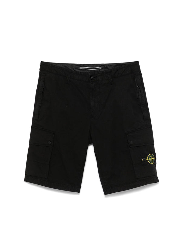 STONE ISLAND BERMUDA SLIM NERO-STONE ISLAND-L1S15L100019S0A10 V0029