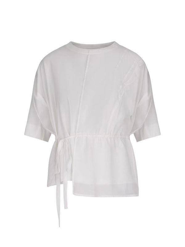 T-Shirt In Jersey Di Cotone A Doppio Strato