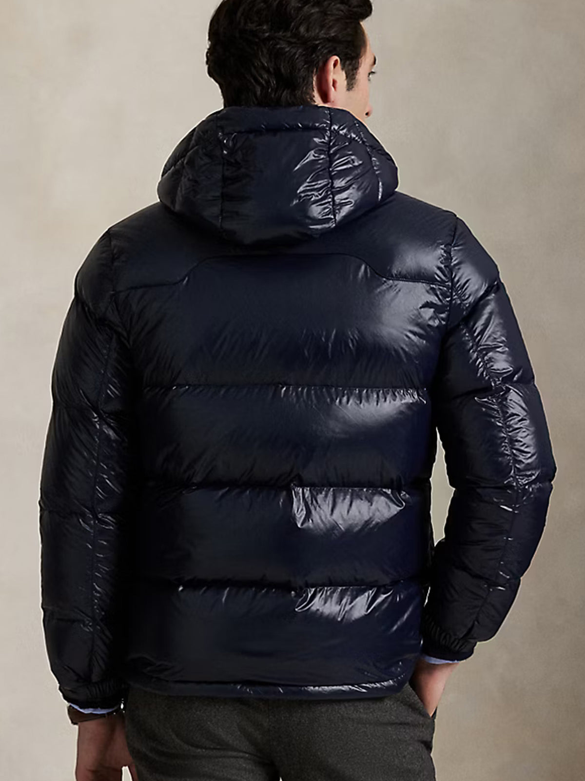 Polo Ralph Lauren Piumino Gorham lucido blu navy-3