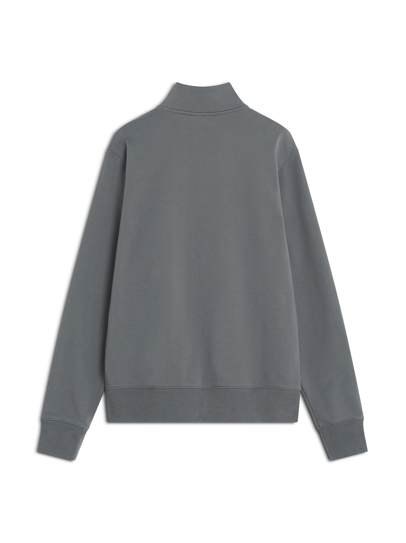 Maison Kitsune Fox Head Zipped Regular Sweatshirt Charcoal-2