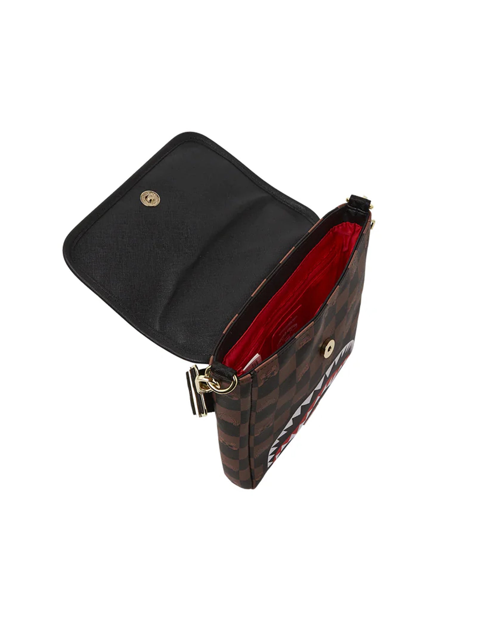 Peeking Character Check Messenger Sling-3