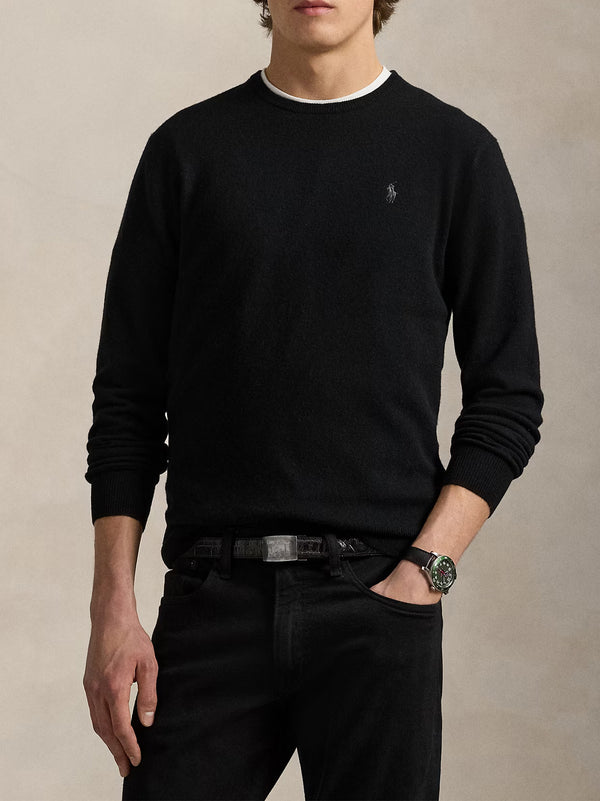 Polo Ralph Lauren Maglia In Lana A Girocollo Black-2