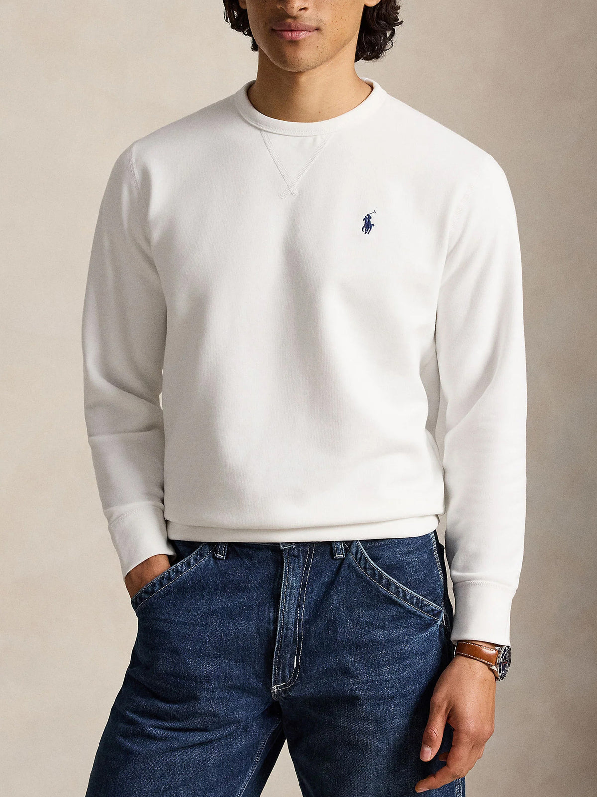 Polo Ralph Lauren Felpa Girocollo Bianca-2