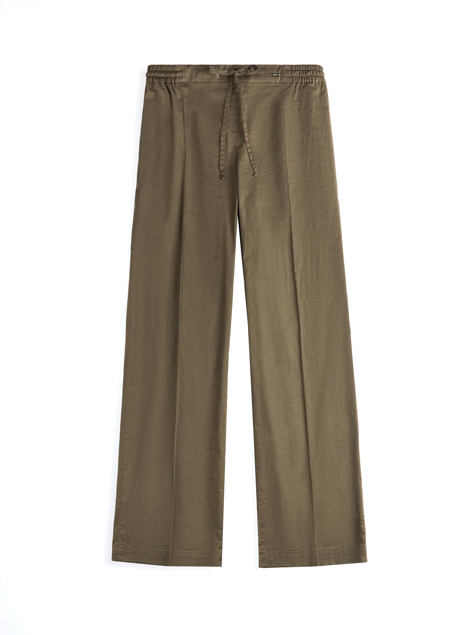Pantaloni Regular Fit In Popeline Stretch-1