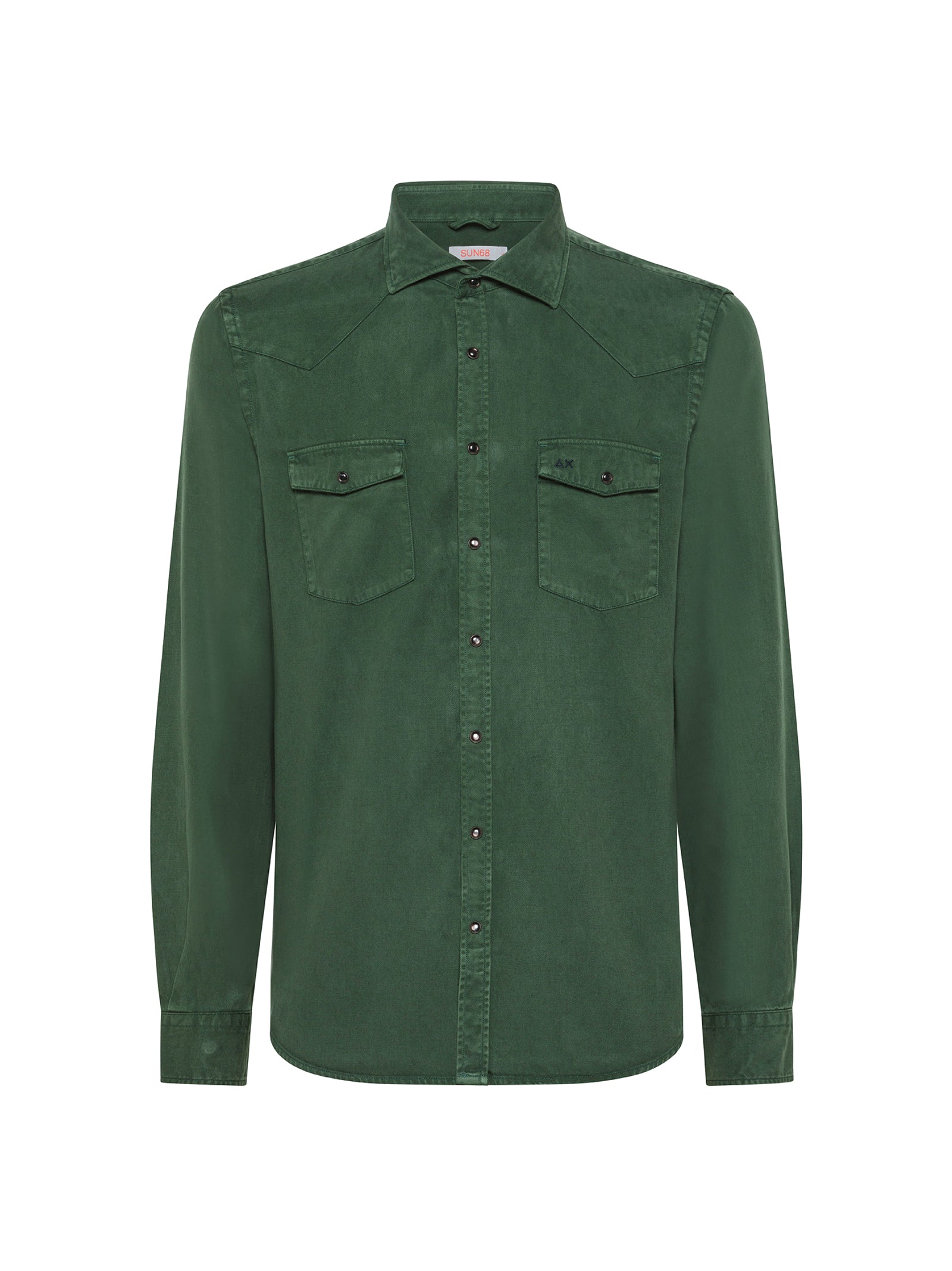 Camicia Gabardine Overdyed-1