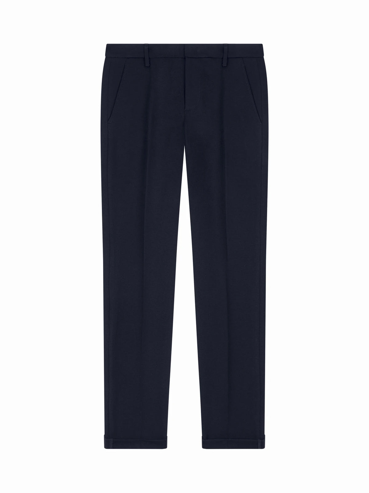 Dondup Pantaloni Gaubert slim in tela di lana blu universo-1