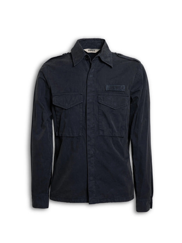 Aspesi Camicia Field Shirt Blu