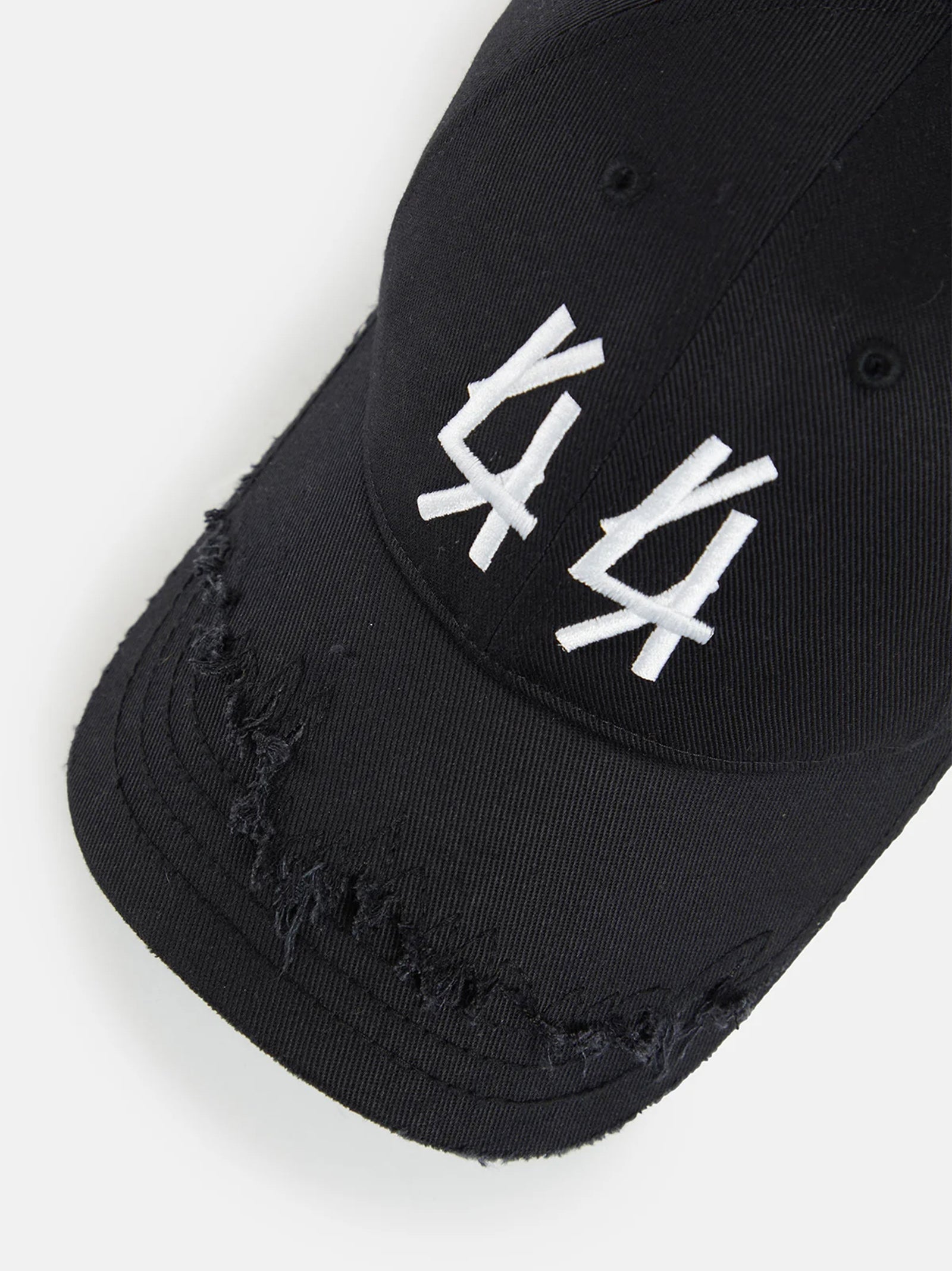 44 Label Raw Logo Cap Baseball Black-3
