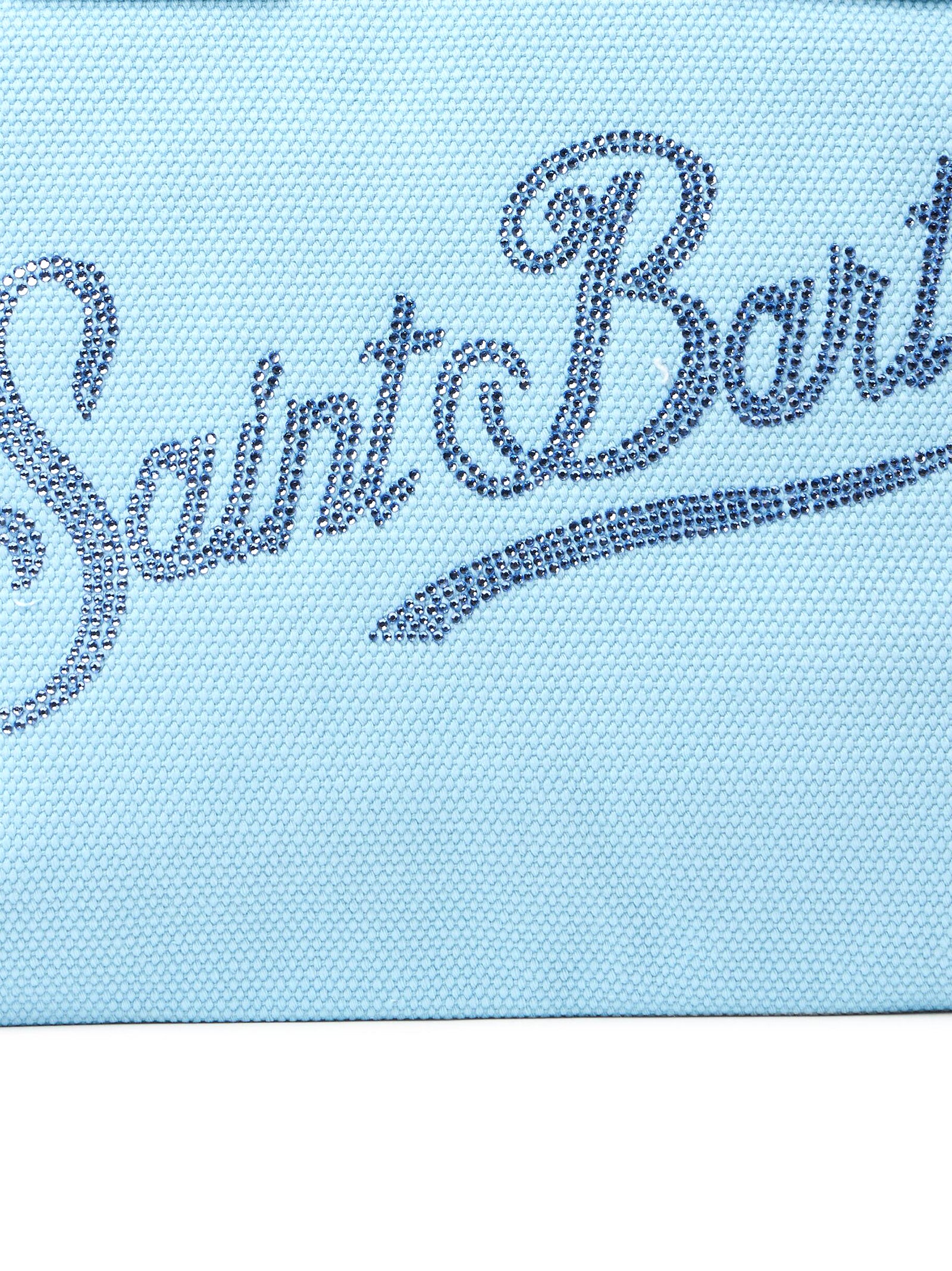 Saint Barth Borsa Colette Frange Strass Celeste-3