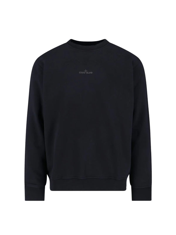 Stone Island Felpa Girocollo Oversize Con Stampa 'industrial Four'