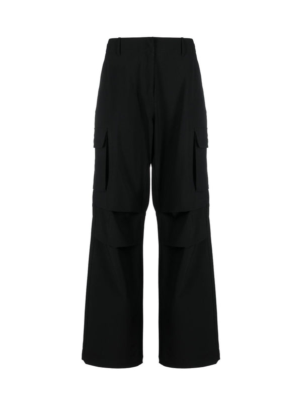 Pantaloni Cargo A Gamba Larga