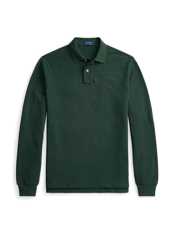 Polo Ralph Lauren Polo Piquet Maniche Lunghe Verdone