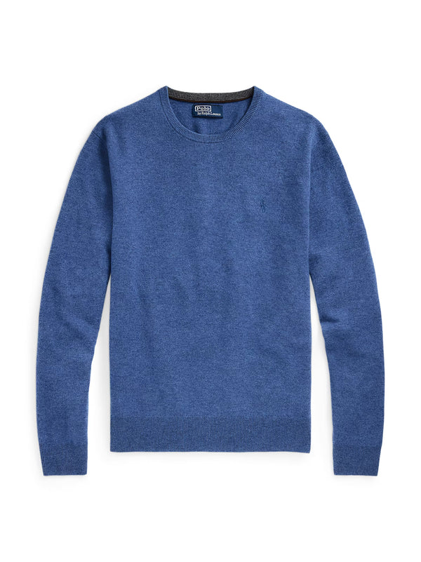 Polo Ralph Lauren Maglia In Lana A Girocollo Blu Mare