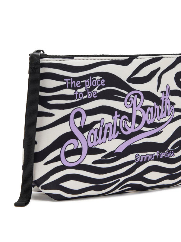 Saint Barth Pochette Aline Stampa Zebrata-2