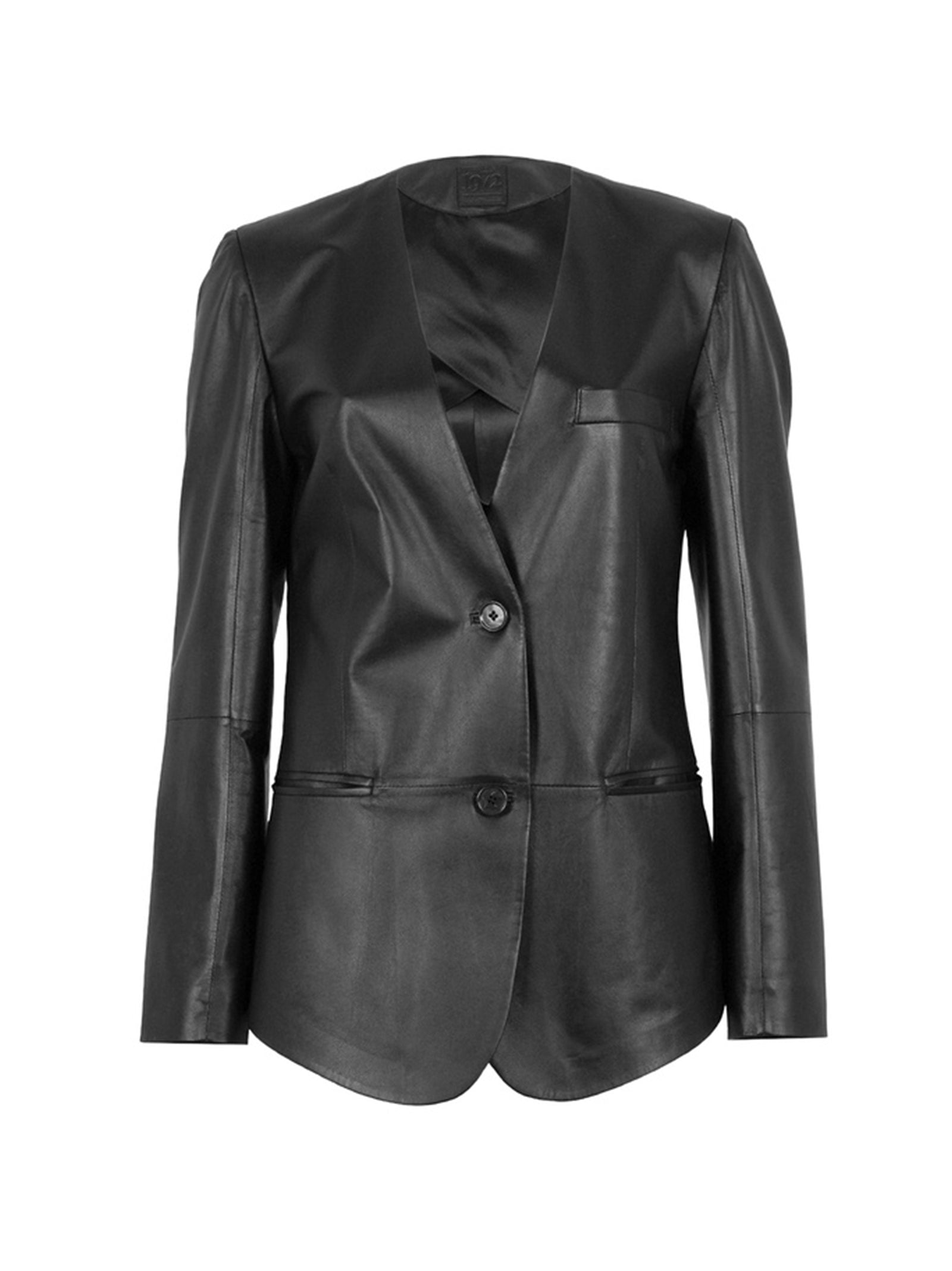 Giacca Blazer In Pelle-1