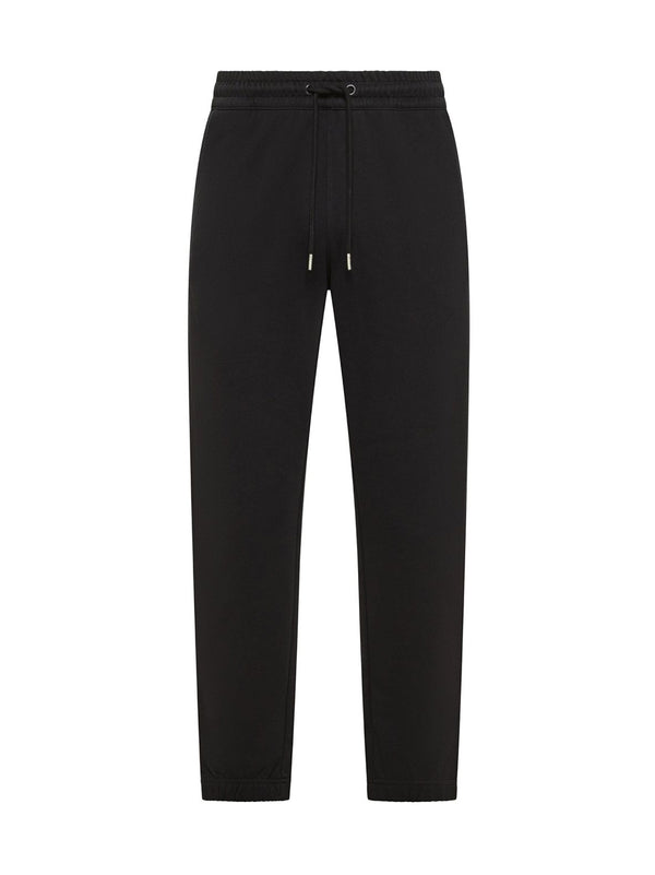 Sun68 Pantaloni Jogging In Felpa Di Cotone Neri