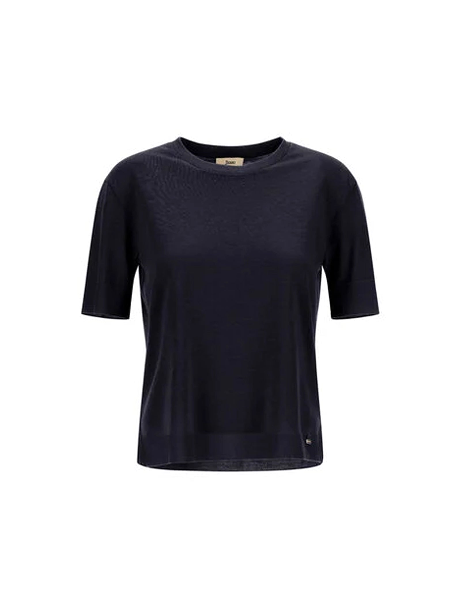 Herno T-Shirt In Glam Knit Effect Blu-1