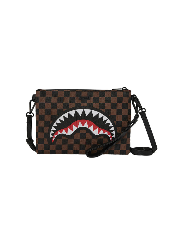 Pochette Check 2 Emboss Crossover Clutch